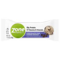 Zone Perfect Bar, Chocolate Chip Cookie Dough, 1.58 Ounce