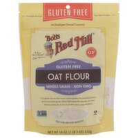 Bob's Red Mill Oat Flour, Gluten Free, Whole Grain, 18 Ounce