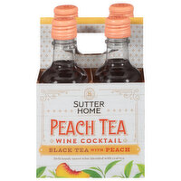 Sutter Home Wine Cocktail, Peach Tea, 4 Each