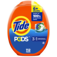 Tide PODS Laundry Detergent Original Scent, 112 count, 112 Each