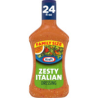 Kraft Zesty Italian Salad Dressing Family Size, 24 Fluid ounce