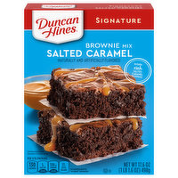 Duncan Hines Signature Brownie Mix, Salted Caramel, 17.6 Ounce