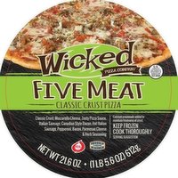 Wicked Five meat pizza, 21.6 Ounce