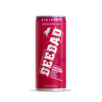 BeeBad Hibiscus Sparkling Energy Drink, 8.4 Fluid ounce