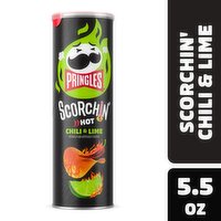 Pringles Scorchin' Potato Crisps Chips, Chili and Lime, 5.5 Ounce