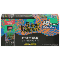 5-Hour Energy Energy Drink, Extra Strength, Tropical Burst, Value Pack, 10 Each