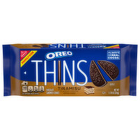 Oreo Thins Chocolate Sandwich Cookies, Tiramisu Flavor Creme, Family Size, 11.78 Ounce