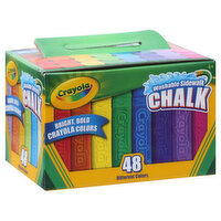 CRAYOLA Chalk, Washable Sidewalk, 48 Each