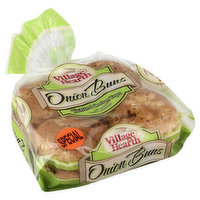 Village Hearth Buns, Onion, 19 Ounce