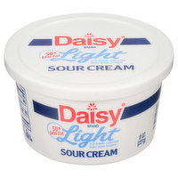 Daisy Sour Cream, 50% Less Fat, Light, 8 Ounce