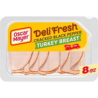 Oscar Mayer Cracked Black Pepper Turkey Breast Sliced Lunch Meat, 8 Ounce