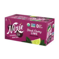 Nixie Sparkling Water, Black Cherry Lime, 8 Each