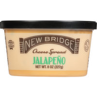 New Bridge Cheese Spread, Jalapeno, 8 Ounce
