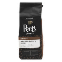 Peets Coffee Coffee, Ground, Dark Roast, Major Dickason's Blend, 10.5 Ounce