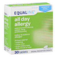 Equaline All Day Allergy, Original Prescription Strength, Tablets, 30 Each