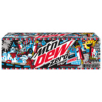 Mtn Dew Soda, Zero Sugar, Summer Freeze, 12 Cans, 12 Each