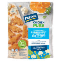 Perdue Chicken Plus Dino Nuggets, Chicken Breast & Vegetable, Panko Breaded, 22 Ounce