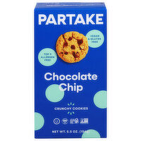 Partake Cookies, Chocolate Chip, Crunchy, 5.5 Ounce