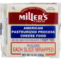 Miller's Cheese Food, American, 12 Ounce