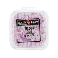 Quick and Easy Red Onion Diced, 6 Ounce