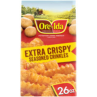 Ore-Ida Extra Crispy Seasoned Crinkles French Fries Fried Frozen Potatoes