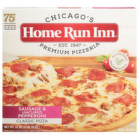 Home Run Inn Pizza, Classic, Sausage & Uncured Pepperoni, 31 Ounce