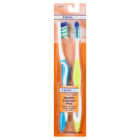 Equaline Toothbrushes, Multifit Contour Plus, Soft, 2 Each