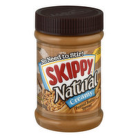 Skippy Peanut Butter Spread, Natural, Creamy, 15 Ounce