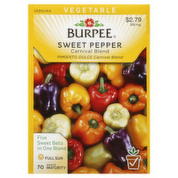 Burpee Seeds, Sweet Pepper, Carnival Blend, 200 Milligram