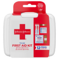 Johnson & Johnson First Aid Kit, To Go, 1 Each