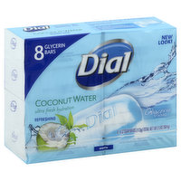 Dial Soap, Glycerin, Refreshing, Coconut Water, 8 Each
