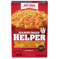 Hamburger Helper Pasta & Cheesy Sauce Mix, Deluxe Cheeseburger Macaroni, Rich & Creamy, 5.5 Ounce