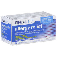 Equaline Allergy Relief, 10 mg, Original Prescription Strength, Tablets, 90 Each