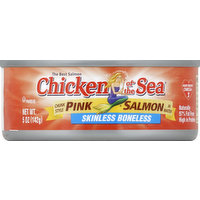 Chicken of the Sea Pink Salmon, in Water, Chunk Style, Skinless Boneless, 5 Ounce