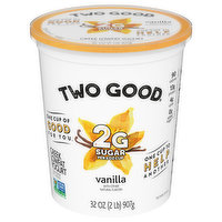 Two Good Yogurt, Lowfat, Greek, Vanilla, 32 Ounce