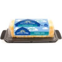 Crystal Farms Cheese Slices, Marble Jack, Cracker Cuts