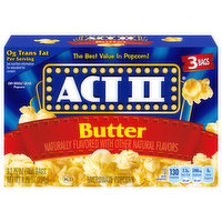 Act II Microwave Popcorn, Butter, 3 Each