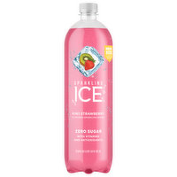 Sparkling Ice Sparkling Water, Zero Sugar, Kiwi Strawberry Flavored, 33.8 Fluid ounce