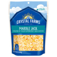 Crystal Farms Cheese, Marble Jack, 16 Ounce