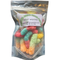 Freeze Dried Moon Puffs Sour Worms, 1 Each