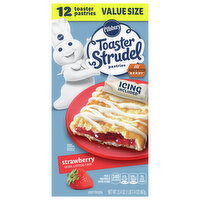 Pillsbury Toaster Strudel Toaster Pastries, Strawberry, Value Size, 12 Each