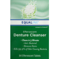 Equaline Denture Cleanser, Effervescent, Tablets, 84 Each