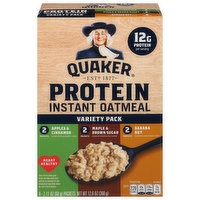 Quaker Oatmeal, Instant, Protein, Maple & Brown Sugar, 6 Each