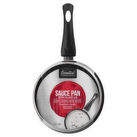 Essential Everyday Sauce Pan with Glass Lid, Non-Stick, 2 Quart, 1 Each