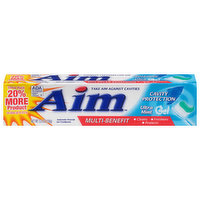 Aim Gel Toothpaste, Anticavity Fluoride, Ultra Mint, Value Pack, 5.5 Ounce
