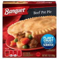 Banquet Beef Pot Pie Frozen Dinner, 7 Ounce