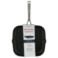 KitchenAid Grill Pan, Nonstick, Matte Black, 11.25 Inch, 1 Each