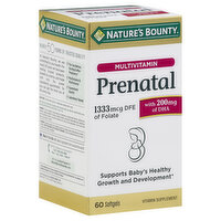 Nature's Bounty Multivitamin, Prenatal, 60 Each