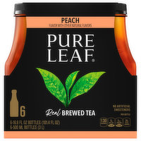 Pure Leaf Pure Leaf Real Brewed Tea Peach 16.9 Fl Oz 6 Count, 6 Each