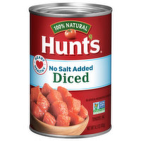 Hunt's Diced Tomatoes No Salt Added, 14.5 Ounce